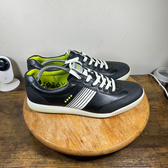 Ecco Hydromax Golf Shoes Black White Shoes Men's Size 12 - Picture 1 of 8